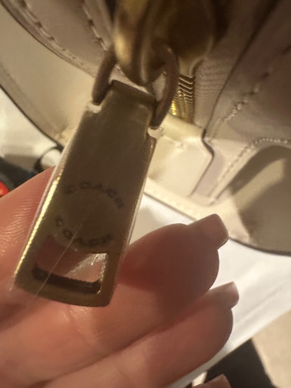 Coach Chalk Rogue Bag 26 with Gold Hardware - Picture 16 of 16